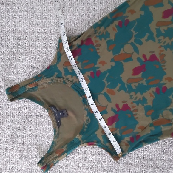 NWOT! Y2K Marc by Marc Jacobs Cotton Abstract Camo Pattern Tank Dress, Size XS - Picture 5 of 8